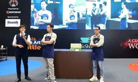 Vinamilk đồng hành cùng các Barista tại cuộc thi Quốc tế Asia Latte Art Battle