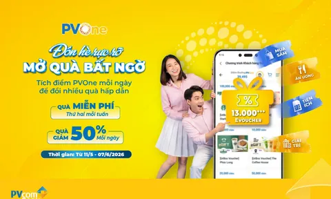 Cùng PVcomBank đón hè rực rỡ với hơn 13.000 quà tặng trên hệ sinh thái PVOne