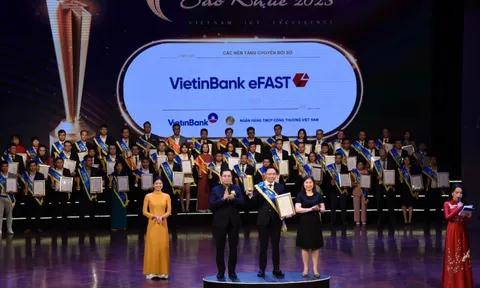 Ngân hàng số cho doanh nghiệp của VietinBank được vinh danh Sao Khuê 2023