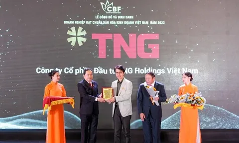 TNG Holdings Vietnam được vinh danh ‘doanh nghiệp đạt chuẩn văn hóa kinh doanh Việt Nam’