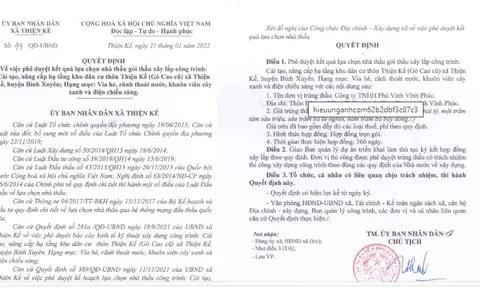 Công ty TNHH Phú Vinh Vĩnh Phúc: Nhà thầu không “đối thủ” và bất thường từ hồ sơ dự thầu