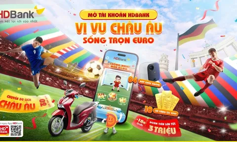 Cơ hội vi vu châu Âu, sống trọn từng đường bóng Euro 2024 với HDBank