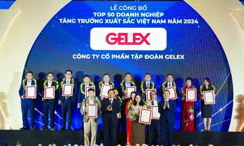 GELEX là một trong 50 doanh nghiệp tăng trưởng xuất sắc Việt Nam 2024