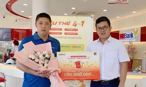 HDBank trao thưởng gần 1 tỷ đồng cho khách hàng may mắn trong chương trình “Mở Siêu Thẻ - Nhận Quà Siêu Lớn”