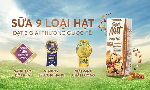 Bộ sưu tập giải thưởng quốc tế "khủng" của sản phẩm mới ra mắt nhà Vinamilk - Sữa hạt Super Nut 