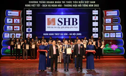 SHB bội thu giải thưởng Thương hiệu uy tín