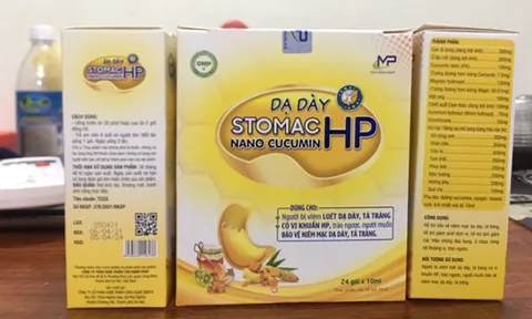 Cảnh báo: Thu hồi toàn quốc lô TPBVSK DẠ DÀY STOMAC HP không đảm bảo chất lượng