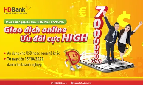 Thưởng “khủng” cho khách hàng doanh nghiệp giao dịch ngoại tệ online