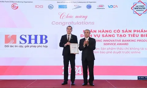 SHB được vinh danh là “Ngân hàng có sản phẩm dịch vụ sáng tạo tiêu biểu”