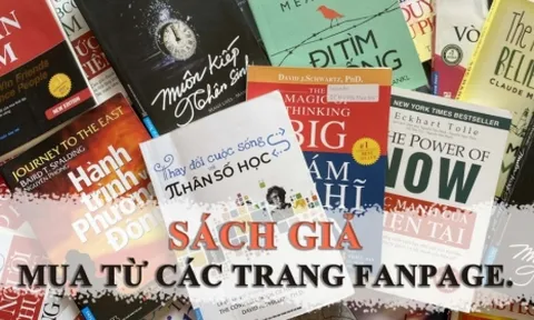 Tràn lan fanpage công khai rao bán sách giả trên không gian mạng