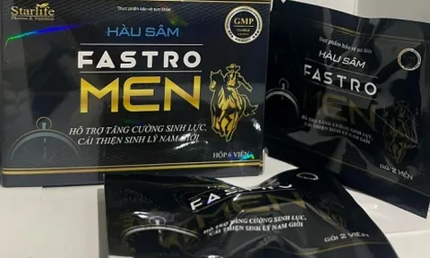 Cảnh báo: Phát hiện chất cấm trong sản phẩm TPBVSK HÀU SÂM FASTRO MEN
