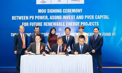 PV Power, Asong Invest và PVCB Capital ký kết Biên bản ghi nhớ hợp tác đầu tư trong ngành Công nghiệp Xanh Việt Nam