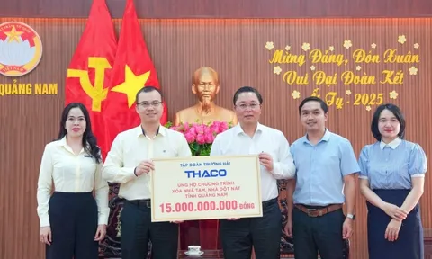 THACO nhận bằng khen trong công tác “Xóa nhà tạm, nhà dột nát” tỉnh Quảng Nam