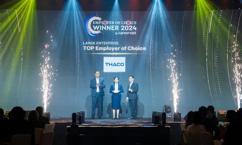 THACO được vinh danh “Top 2 nhà tuyển dụng được yêu thích nhất ngành sản xuất năm 2024”