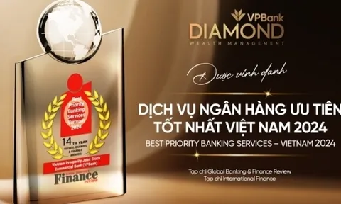 VPBank đồng thời được 2 tổ chức quốc tế uy tín vinh danh “Dịch vụ ngân hàng ưu tiên tốt nhất Việt Nam”