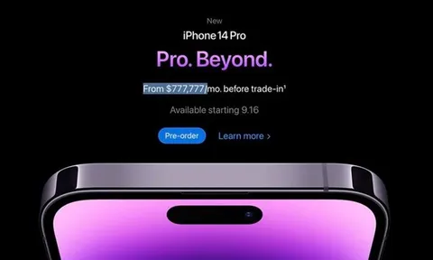 Tin tức công nghệ mới nóng nhất hôm nay 16/9: Apple báo giá iPhone 14 mức 18 tỷ đồng?