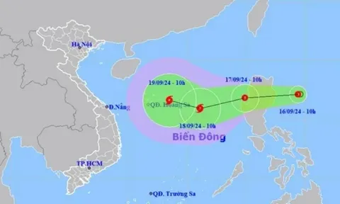 Xuất hiện áp thấp nhiệt đới gần Biển Đông