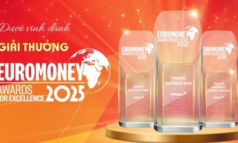 HDBank lập “hat-trick” giải thưởng Euromoney 2025, khẳng định vị thế quốc tế của ngân hàng Việt