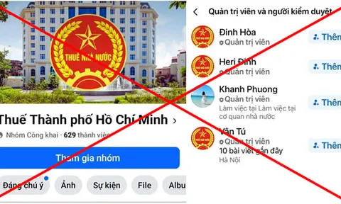 Thuế Tp.HCM cảnh báo giả mạo trang facebook để lừa đảo