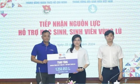Cộng đồng góp 1, Vinamilk góp thêm 1 để nhân đôi hỗ trợ cho học sinh các tỉnh gặp thiên tai