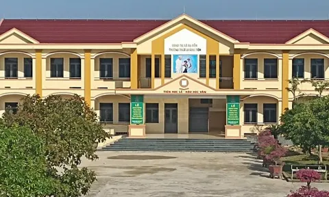 PVFCCo: Khánh thành, bàn giao nhà lớp học và chức năng Trường THCS Quảng Tiên