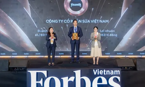 Top 1 trong 25 thương hiệu dẫn đầu 2025 của Forbes Việt Nam gọi tên Vinamilk
