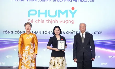 Phú Mỹ - PVFCCo lọt Top 50 Thương hiệu mạnh và Top 50 Công ty kinh doanh hiệu quả nhất 2025