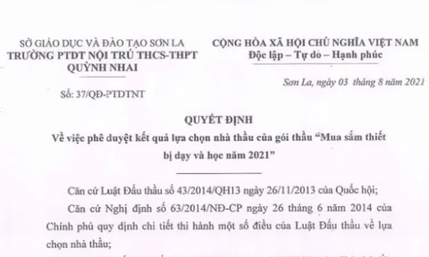 Công ty Tuấn Minh một mình trúng nhiều gói thầu, tiết kiệm thấp ở Sơn La