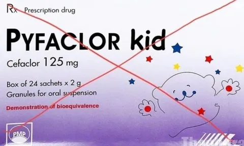 Thanh Hóa: Thu hồi toàn tỉnh lô thuốc Pyfaclor Kid vi phạm chất lượng