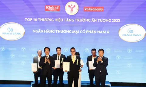 Nam A Bank - Top 10 thương hiệu tăng trưởng ấn tượng 2022