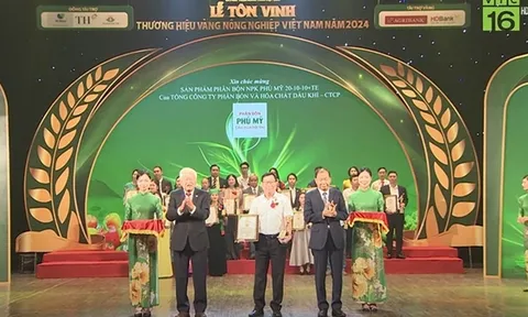 NPK Phú Mỹ 20-10-10+TE: “Thương hiệu Vàng nông nghiệp Việt Nam năm 2024”