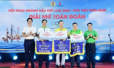 PVFCCo xếp thứ Nhì toàn đoàn Hội thao ngành Dầu khí năm 2024 khu vực phía Nam