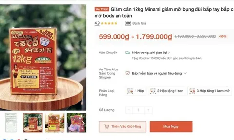 Cục An toàn thực phẩm yêu cầu Shopee gỡ ngay thực phẩm giảm cân không phép