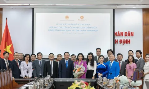 UBND tỉnh Bình Định và Tập đoàn Vingroup ký kết thỏa thuận hợp tác toàn diện về chuyển đổi xanh