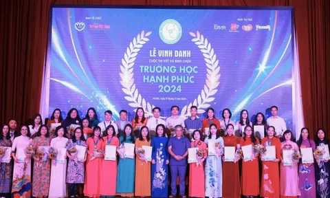Lễ vinh danh Trường học hạnh phúc 2024: Hành trình lan tỏa giá trị nhân văn và niềm vui học đường