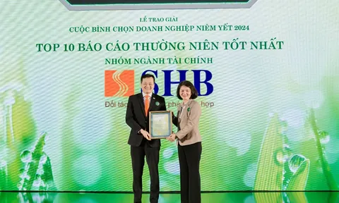 SHB lần thứ 4 được vinh danh trong TOP 10 doanh nghiệp có Báo cáo thường niên tốt nhất ngành Tài chính