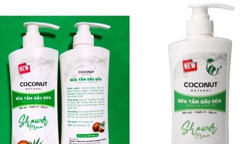 Sản phẩm Sữa tắm dầu dừa của Công ty Coconut Cosmetic bị thu hồi