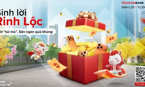 Mở túi mù, săn quà “khủng” cùng Techcombank “Sinh Lời Rinh Lộc”
