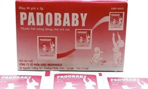 Thanh Hóa: Thu hồi khẩn thuốc bột uống Padobaby kém chất lượng