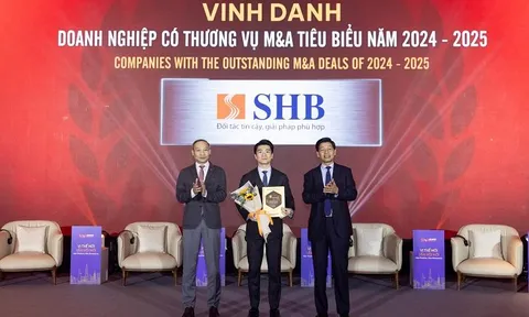 SHB được vinh danh “Doanh nghiệp có thương vụ M&A tiêu biểu năm 2024-2025”