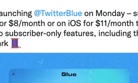 Tin tức công nghệ mới nóng nhất hôm nay 12/12: Twitter thu phí 11 USD với người dùng iPhone
