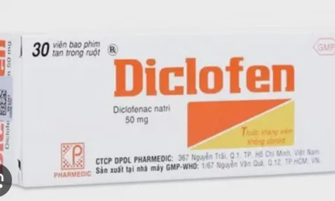 Thu hồi trên toàn quốc đối với thuốc Diclofen do không đạt tiêu chuẩn chất lượng
