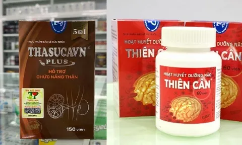 Vi phạm quy định, Thasucavn Plus và Hoạt huyết dưỡng não Thiên Cân bị đình chỉ lưu hành