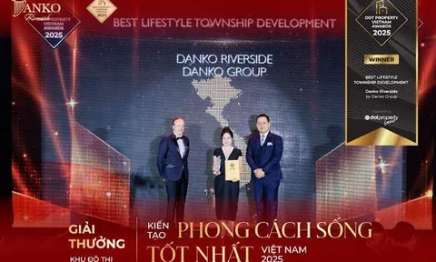 Dot Property Vietnam Awards 2025 – Danko Riverside giành giải thưởng KĐT kiến tạo phong cách sống tốt nhất Việt Nam