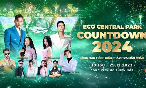 Eco Central Park: Bùng nổ “đại tiệc nghệ thuật” đón năm mới bên dòng sông Lam